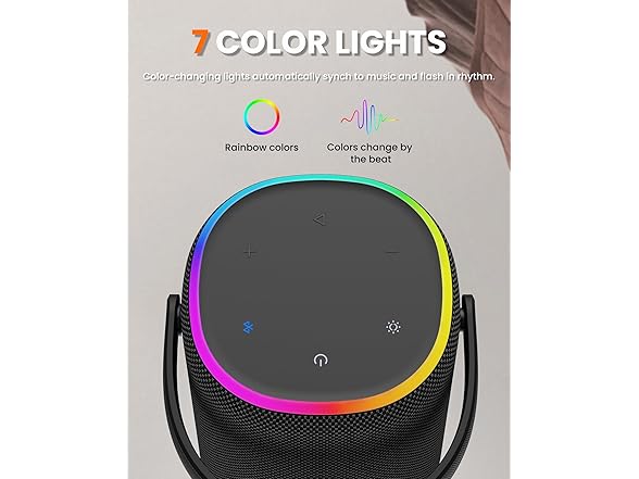 ZICOROOP 50W IPX7 Waterproof Bluetooth Speaker