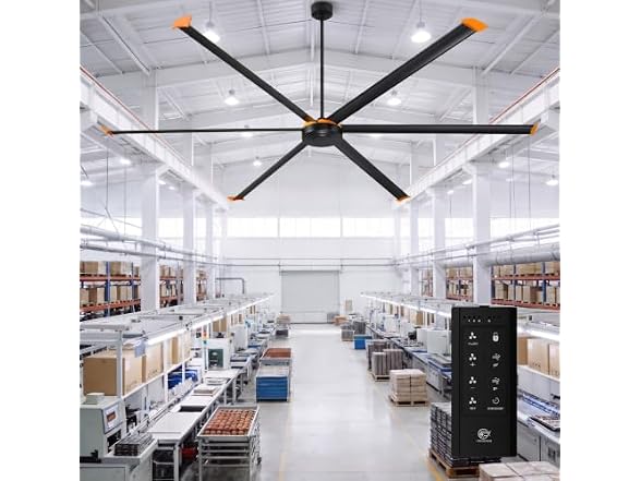 Parrot Uncle F8021BK-NL Industrial Ceiling Fan