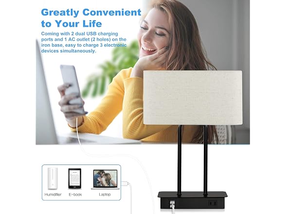 Bedside Touch Control Table Lamp
