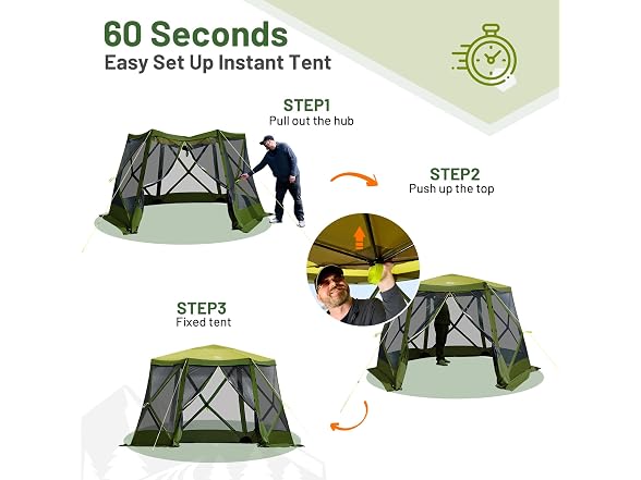 Timber Ridge Green Pop Up Canopy Tent