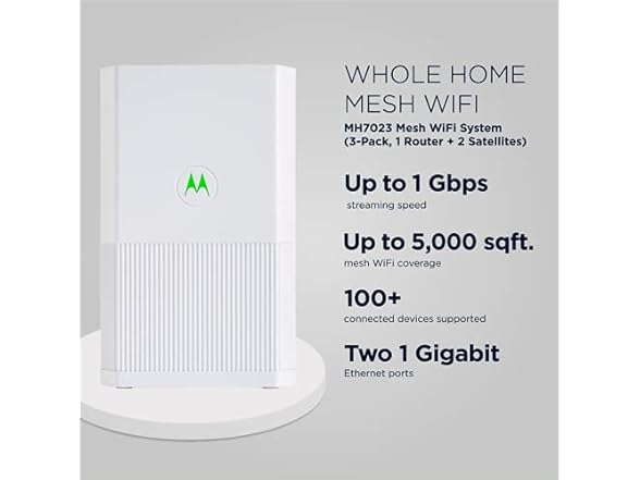 Motorola WIFI MESH SYSTEM 3PACK White