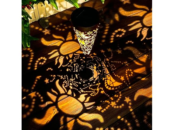 DIBIEECN 6 Pack Sun & Moon Solar lights