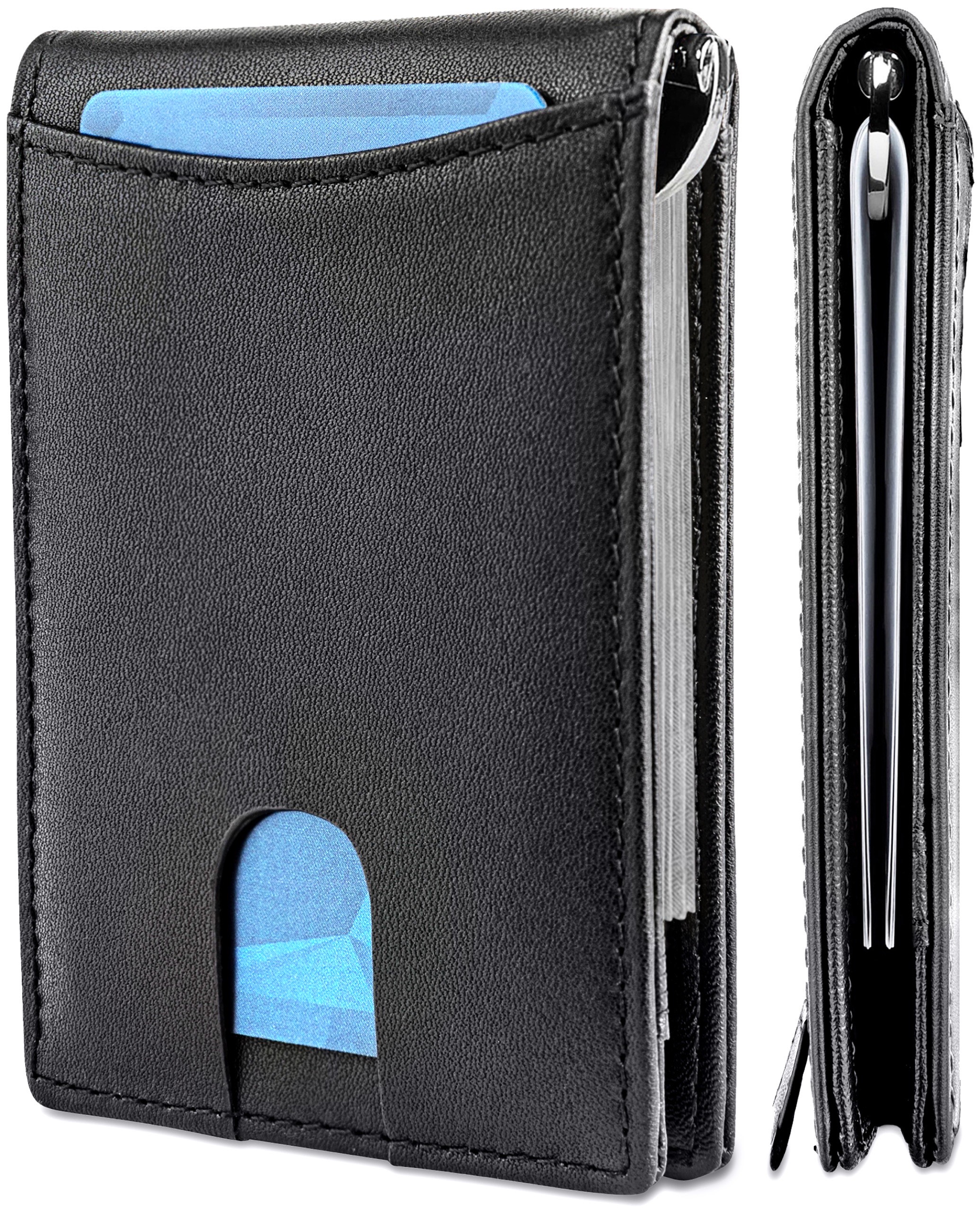 RFID Blocking Slim Leather Wallet - Gallery 9