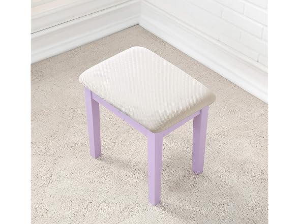 Roundhill Furniture Moniys Wood Moniya Makeup Vanity Table