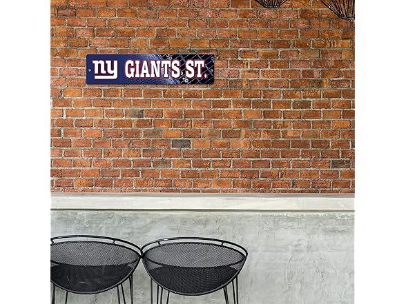 New York Giants Street Sign Decor