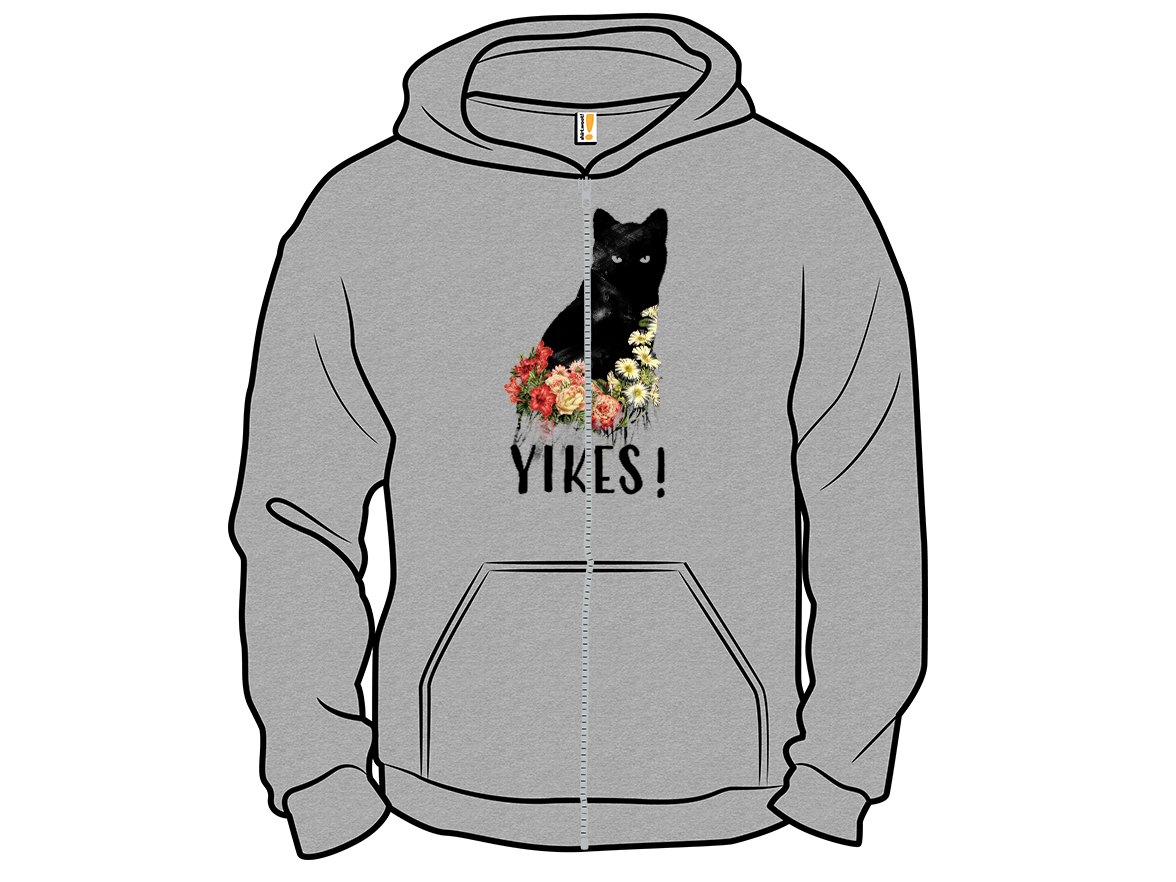 YIKES! Black Cat Vintage Flower - Gallery 14