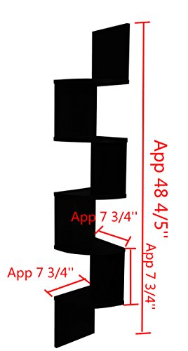 \ 5 Tier Large Corner Wall Mount Shelf - Gallery 4