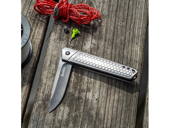 SMITH’S Gentleman’s Pocket Knife, Stainless Steel Handle