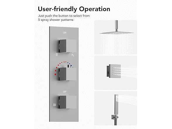 EVERSTEIN SFS1004-NK12 Rainfall Shower System