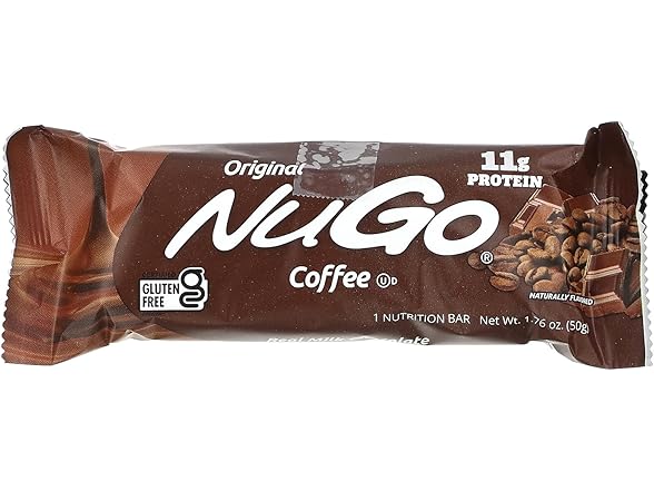 NuGo Protein Bar, Coffee, 11g Protein, 15 Count