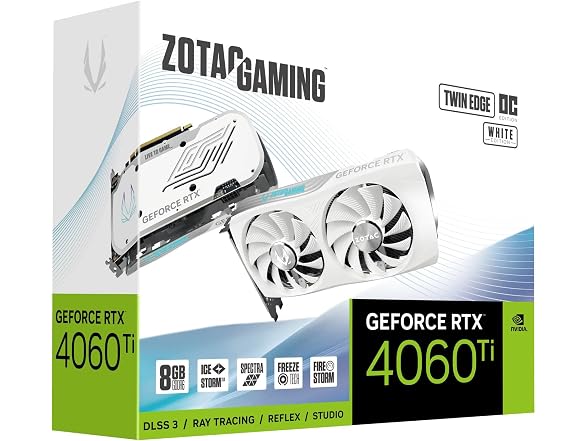 GeForce RTX 4060Ti Graphics Card White Edition