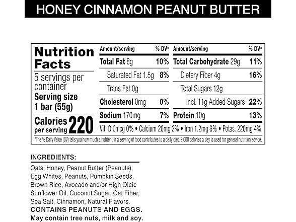 5Ct RXBAR Nut Butter and Oat Protein Bars