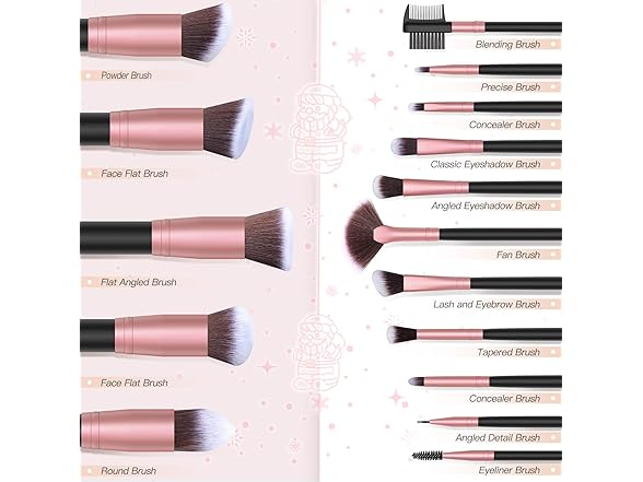 Makeup Brushes Makeup Brush Set - 16 Piece
