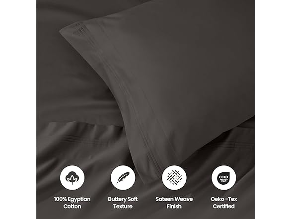 Superior Egyptian Cotton 4 Pc Sheet Set, Luxury 1000TC