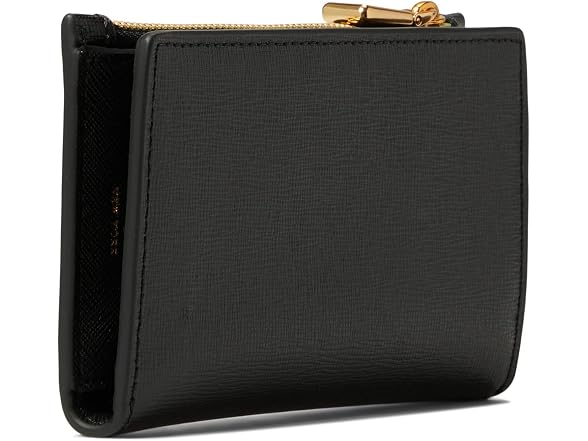 kate spade new york Morgan Bow Embellished Saffiano Leather Small Slim Bifold Wallet