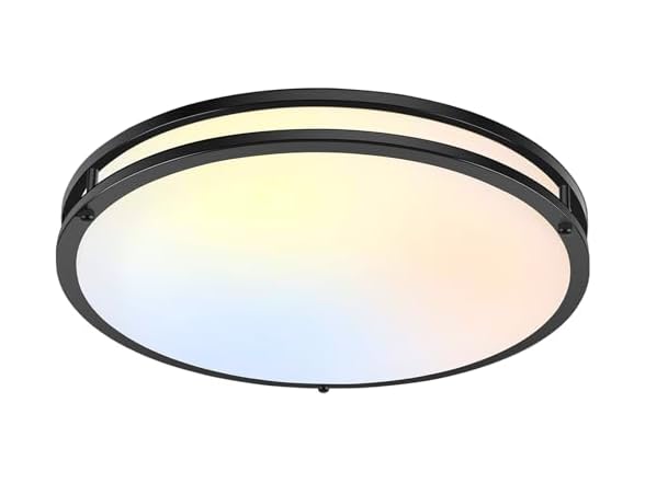 TOBUSA Ceiling Light 18" Matte Black