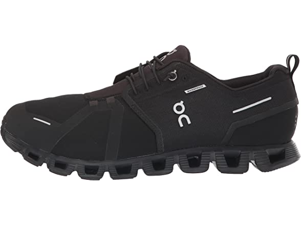 ON Men's Cloud 5 Waterproof Sneakers, All Black, 12 Medium US (Open Box)
