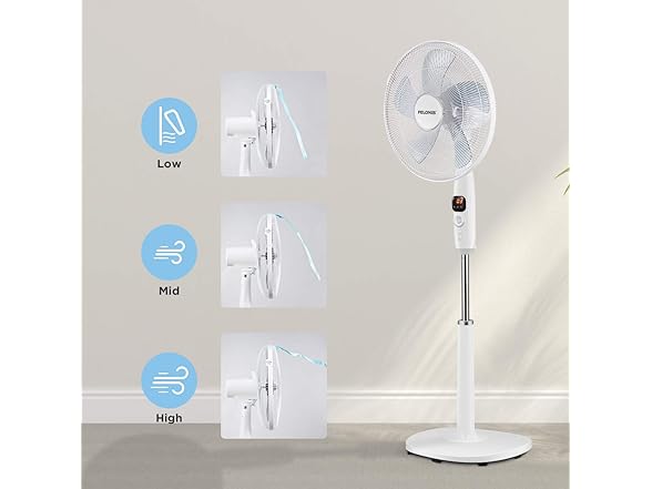 PELONIS 16" Pedestal Fan w/Remote