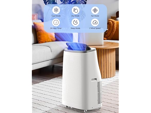 GarveeHome 700sqft 14000 BTU Portable AC