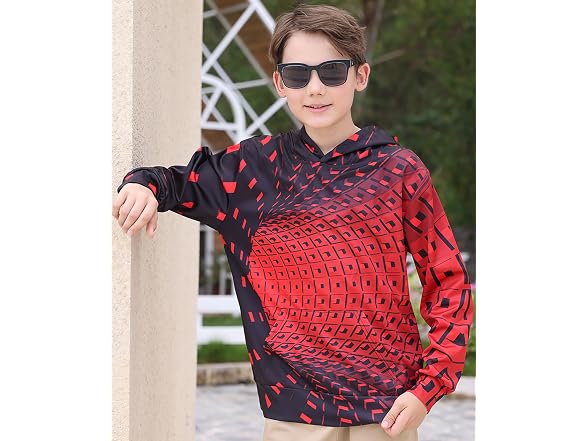 Raisevern Boys (8-11) Cool 3D Pullover Hoodie