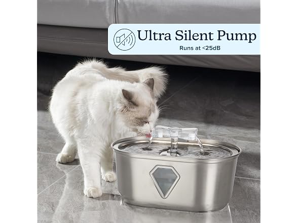 PETMAKER Cat Water Fountain - Stainless Steel