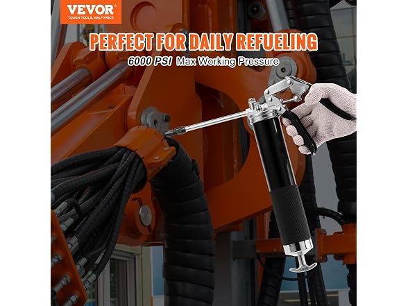 Pistol Grip Grease Gun, 6000 PSI, 14 OZ / 400