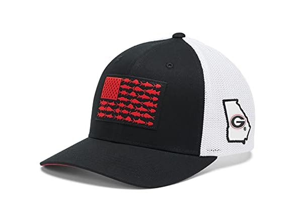 Columbia Unisex Collegiate PFG Mesh Fish Flag Ball Cap