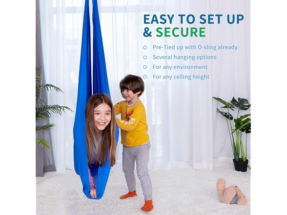 OUTREE Sensory Swing for Kids with 360° Swivel Hanger