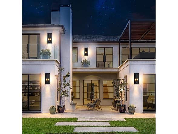 VerRon 2-Pack Large Outdoor Wall Lanterns