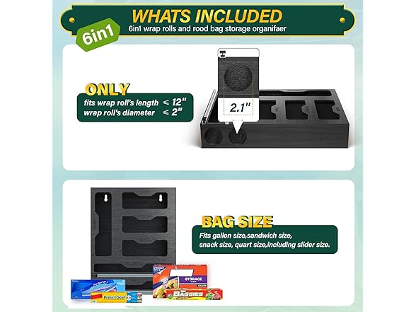 Black Bag and Plastic Organizer