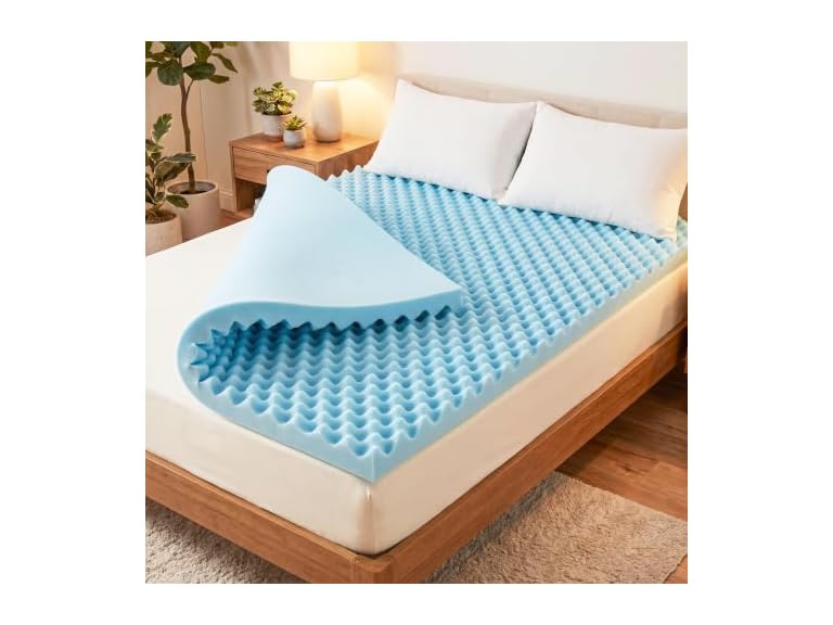 Geekman 3-Inch Gel Infused Memory Foam Mattress Topper for Twin