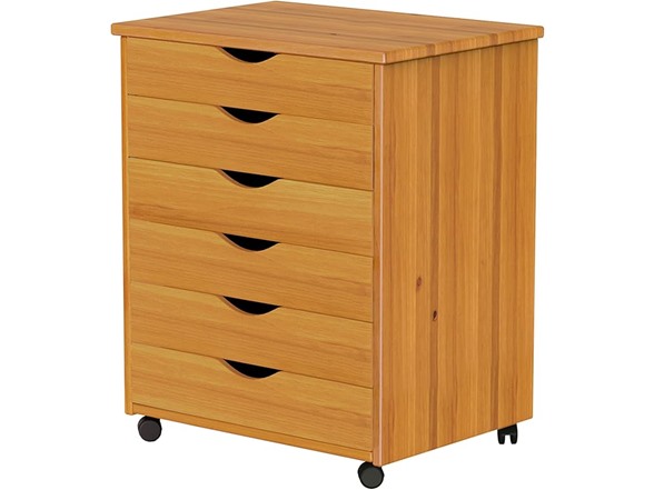 6 Extra Wide Drawers Pine