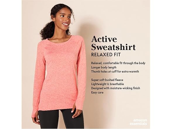 Amazon Essentials Women Long Sleeve Workout Top