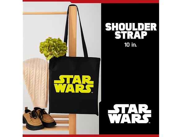 STAR WARS Tote Bag, Logo Travel Carryall 