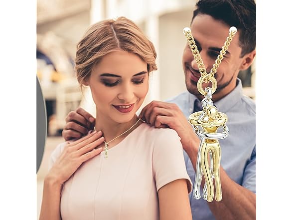 Taouzi Couples Hug Necklace