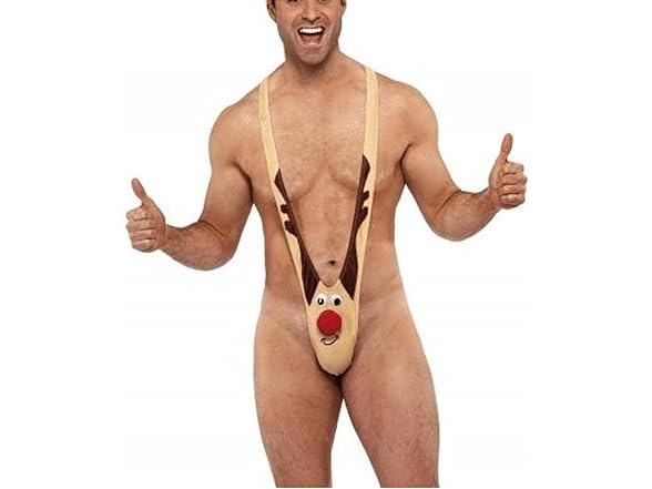 Orino Mankini Thong Christmas Reindeer