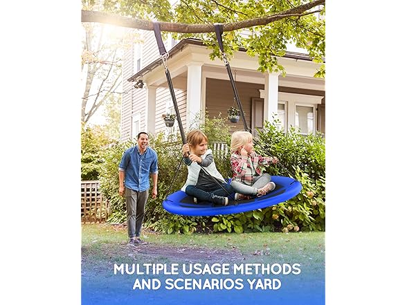Everyfun W0568 43" Saucer Tree Swing for Kids Adult