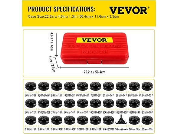 VEVOR Oil Filter Sockets