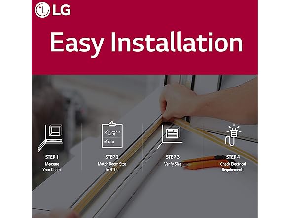 LG 10,000 BTU ELECTRONIC THRU THE WALL AC