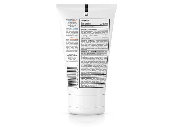 Neutrogena Clear Pore Cleanser Mask, 4.2 oz
