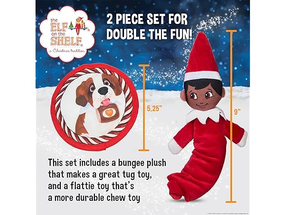 The Elf on the Shelf 2pc Dog Toy Set