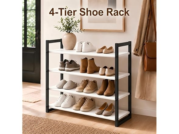Orchidleaf 4-Tier Shoe Rack