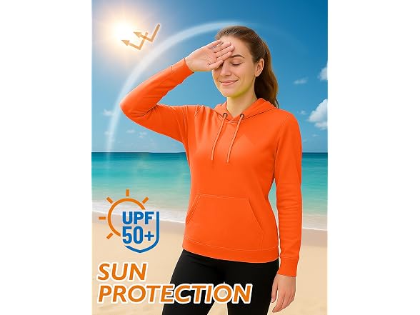 Urban Buck Women (S) Neon Hooded Pullover Hoodie