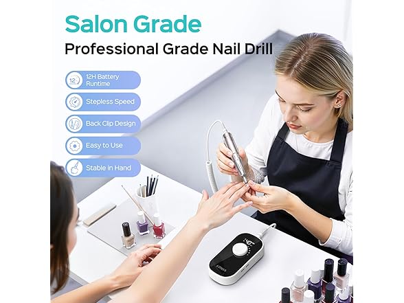 COSLUS Rechargeable Electric Nail Drill