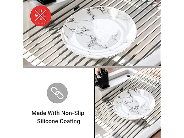 YKC Home Roll Up Dish Drying Rack