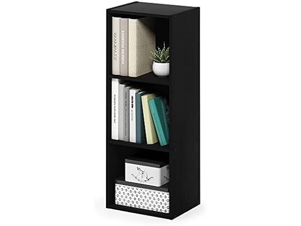 Furinno Pasir 3-Tier Bookcase Blackwood