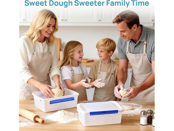 Vtopmart 2 Pcs Pizza Dough Proofing Box