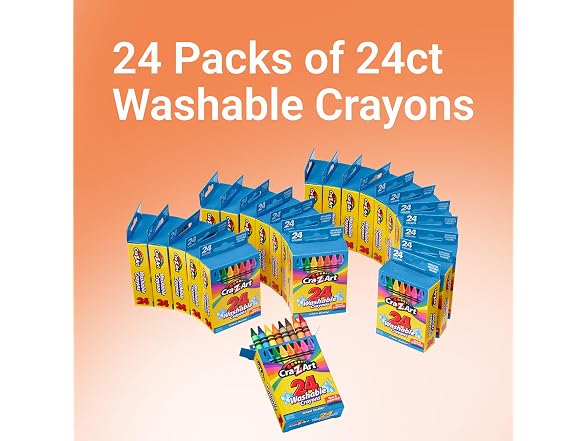 Cra-Z-Art Cra-Z-Art Bulk Crayons, 24 Pack