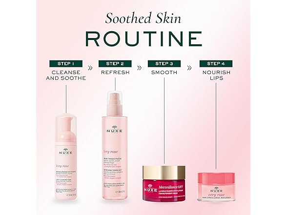 (2 Pack) Nuxe Very Rose Light Cleansing Foam, 5 oz