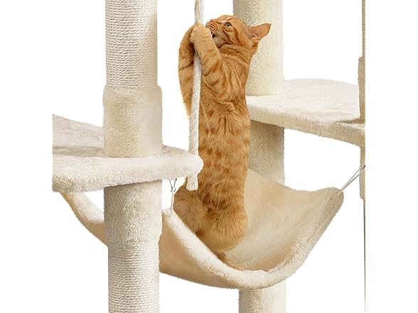Yaheetech Cat Tree, 63 Inches Multi-Leve